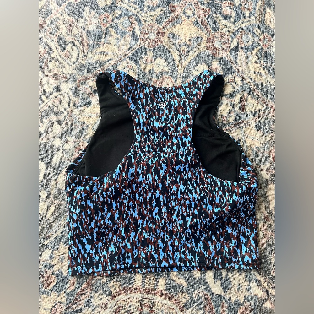 Lululemon Multicolor crop bra tank